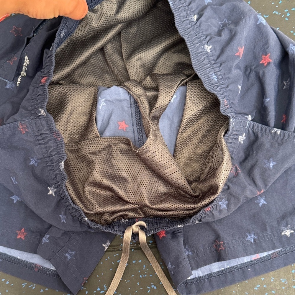 Eddie Bauer Blue Mesh-Lined Shorts - Picture 3 of 4